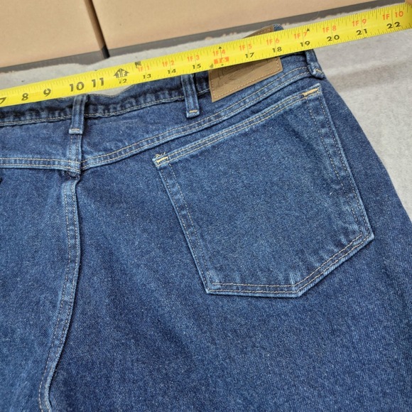 Cabela's Roughneck Jeans Mens 40x32 Blue Flannel Lined Relaxed Fit Denim Pants - Picture 9 of 16